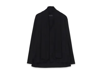 S'YTE Ac/W Jersey Stole V-Neck Cardigan "Black"