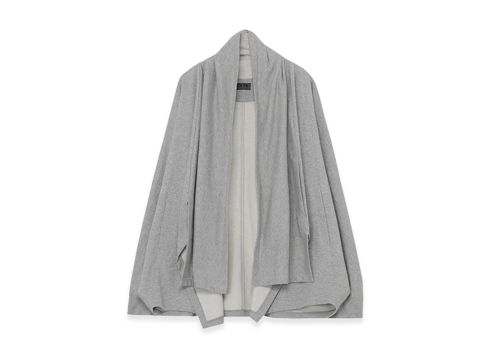 S'YTE Cotton Fleece Dolman Sleeve Cardigan With Stole Collar "Gray"