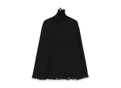 S'YTE 7G Bulky Wool Damage Turtle Pullover "Black"