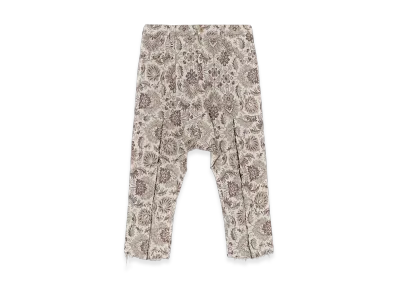 S'YTE Gobelin-Style Jacquard Grafted Sarouel Pants With Cut-Off Hem "Beige"