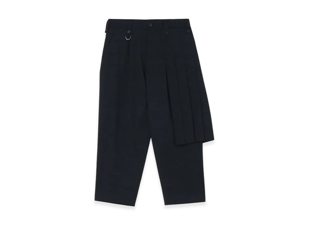 S'YTE T/W Gabardine Left Side Pleat Pants "Black"