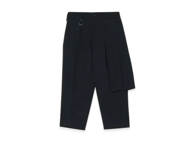 S'YTE T/W Gabardine Left Side Pleat Pants "Black"