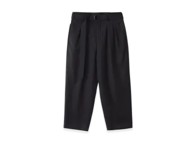 S'YTE T/W Gabardine 2-Tuck Tapered Belt Pants "Black"