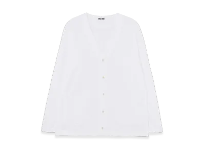 S'YTE Double-Face Cotton Jersey Cardigan "White"