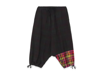 S'YTE Indian Madras Check Tie-Die Balloon Saruel Pants "Yellow"