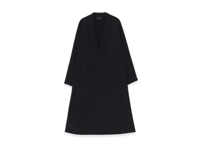 S'YTE Polyester Washer Twill Wrap Dress "Black"