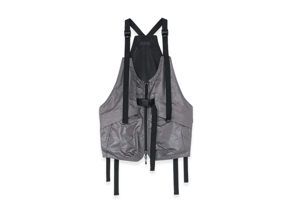 S'YTE Pe/Ny Water Repellent Taffeta Multi-Pocket Tech Vest "Black"