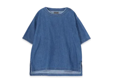 S'YTE 8oz Denim Open-Shoulder Shirt "Light Blue"