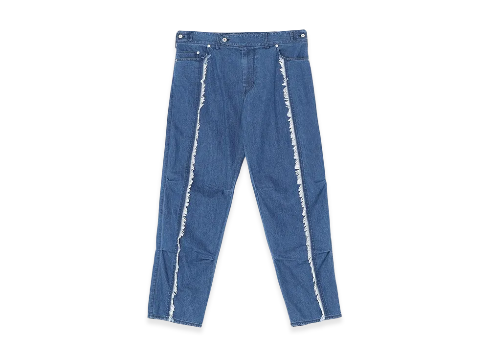 S'YTE 8oz Denim Pants With Ripped Line Detail "Light Blue"