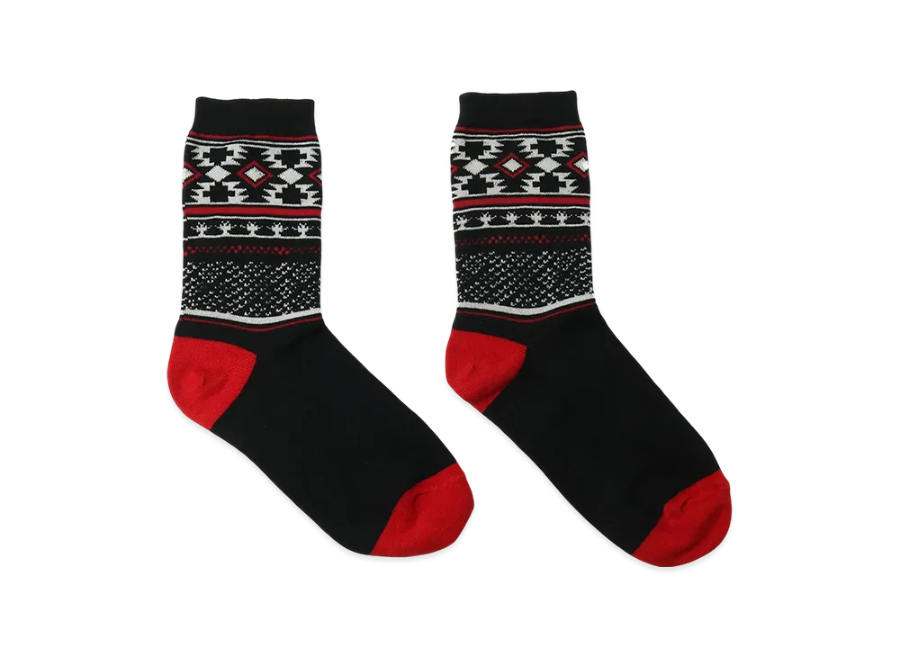 S'YTE Nordic Pattern Socks "Black"