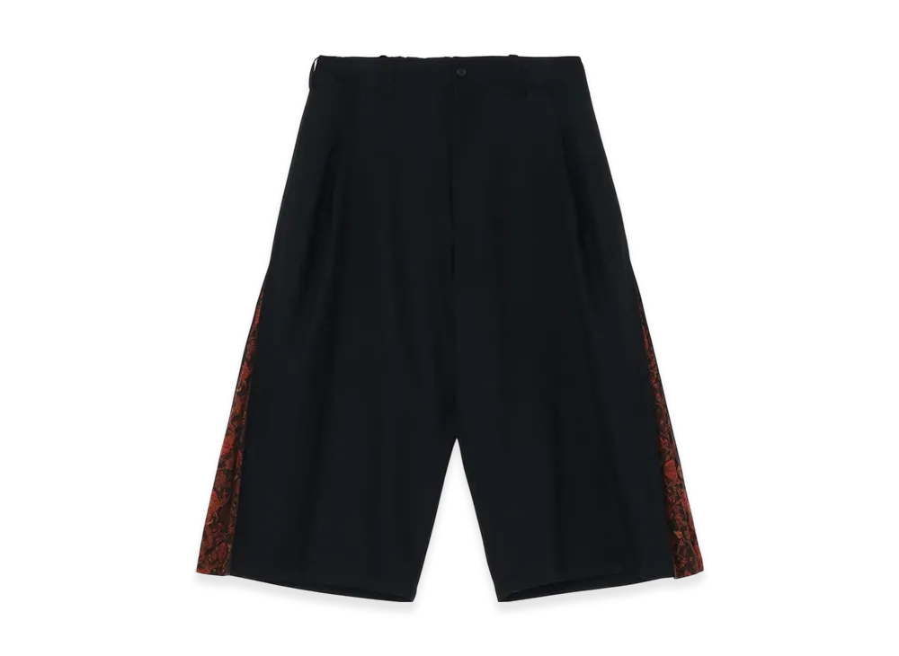 S'YTE 1/10 Flannel Cotton/Thorny Jacquard Side-Switching Pants "Black"