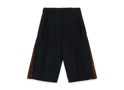 S'YTE 1/10 Flannel Cotton/Thorny Jacquard Side-Switching Pants "Black"