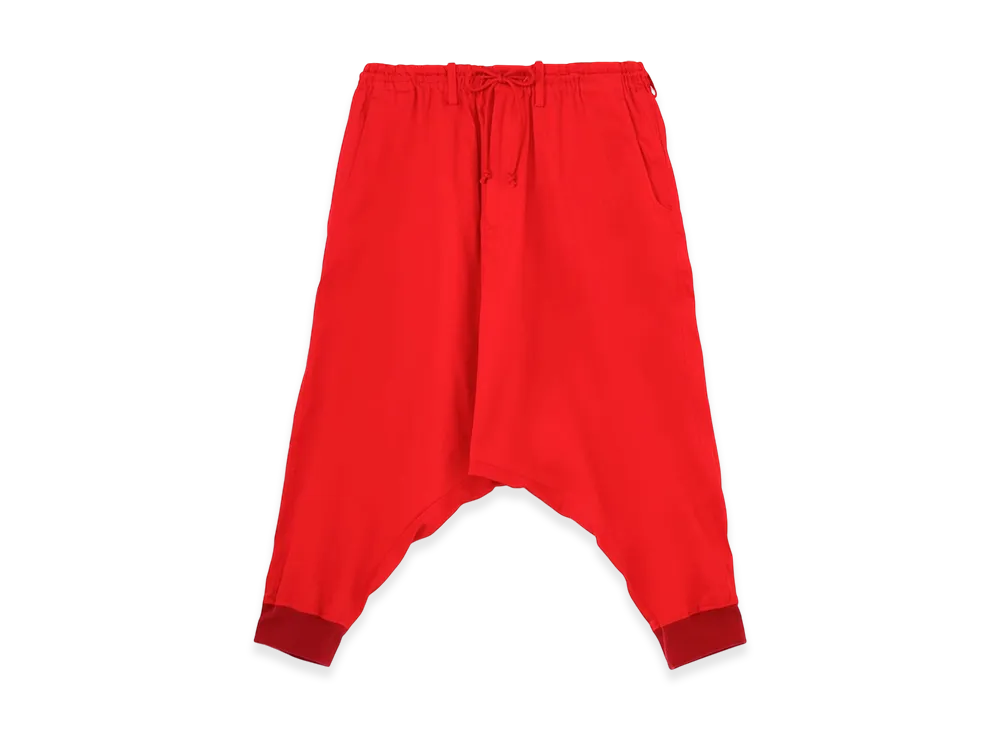 S'YTE Cotton Twill Hem Rib Balloon Saruel Pants "Red"