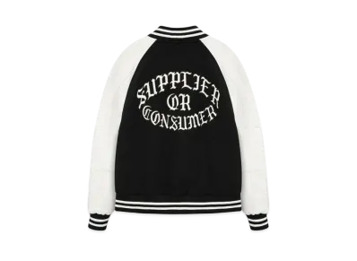 SUPPLIER Battle Varsity Jacket "Black"