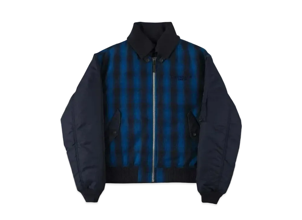 SUPPLIER Checked Ma-1 "Blue"