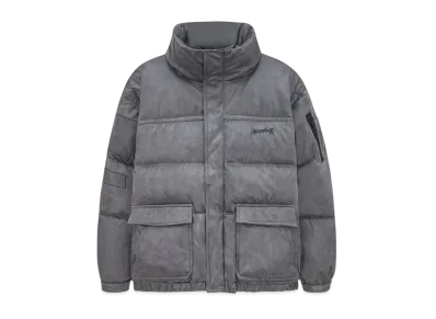 SUPPLIER Vintage Faux Leather Puffer "Black"