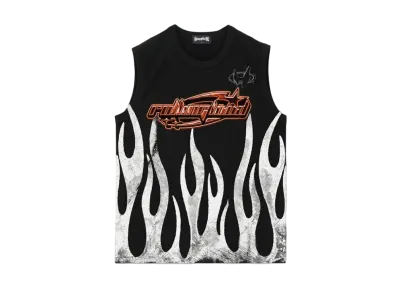 SUPPLIER x Rollong Loud Fire Sleeveless Tee "Black"