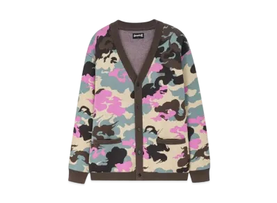 SUPPLIER Kemuri Camo Knit Cardigan "Multi"