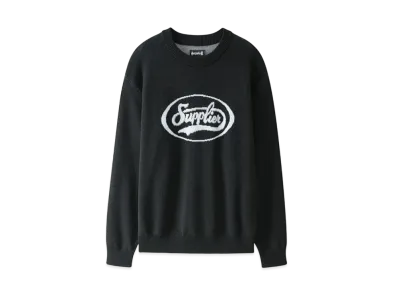 SUPPLIER Coca Logo Crew Knit "Black"