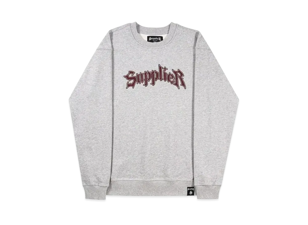 SUPPLIER Iron Logo Crewneck "Grey"