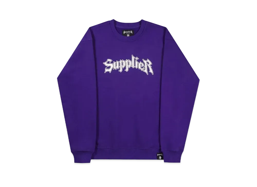 SUPPLIER Iron Logo Crewneck "Purple"