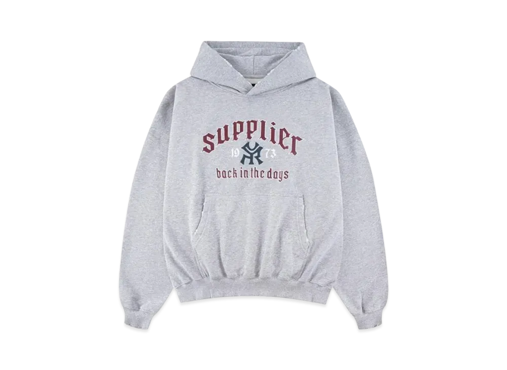 SUPPLIER Vintage Wash Logo Hoodie "Grey"