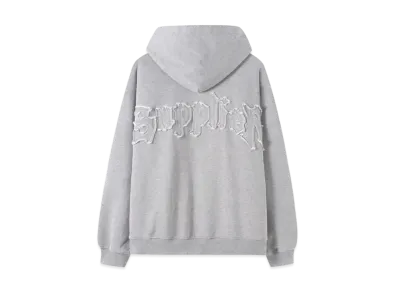 SUPPLIER Back Logo Iron Hoodie "Grey"