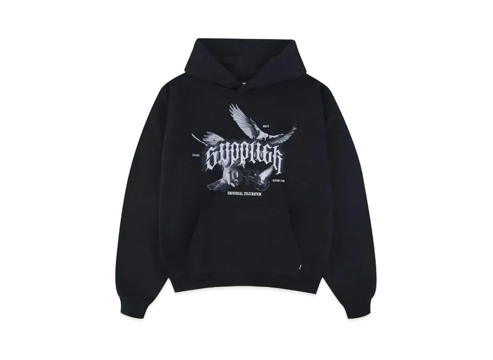 SUPPLIER Dove Of Peace Hoodie "Black"