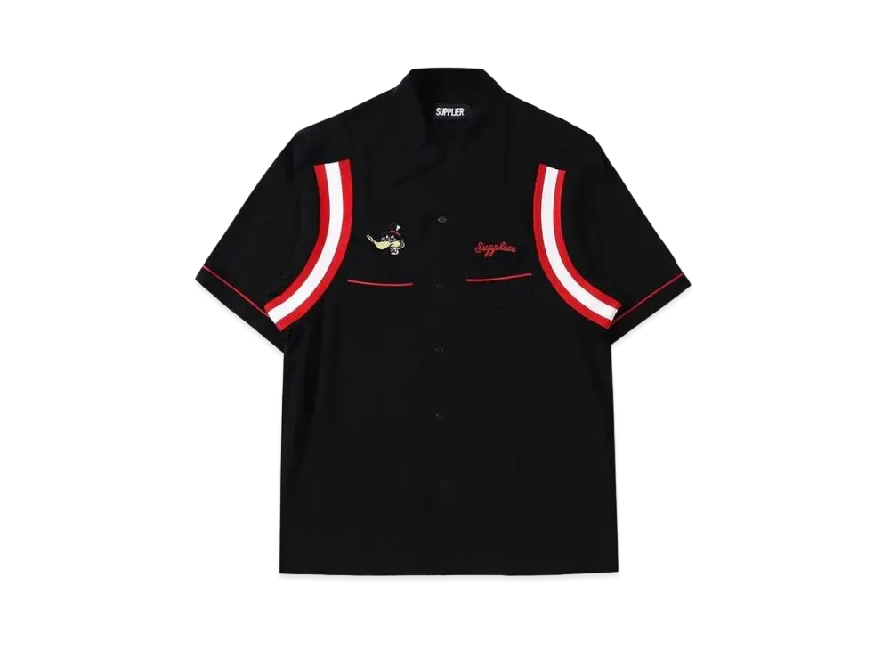SUPPLIER Duck Bowling Shirt "Black"