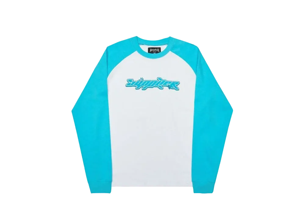 SUPPLIER Planet Logo Raglan Long Sleeve "Blue"