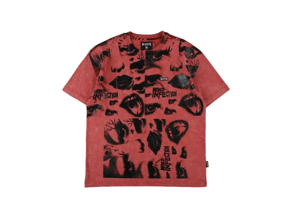 SUPPLIER Mind Infection Acid Wash Tee "Red"