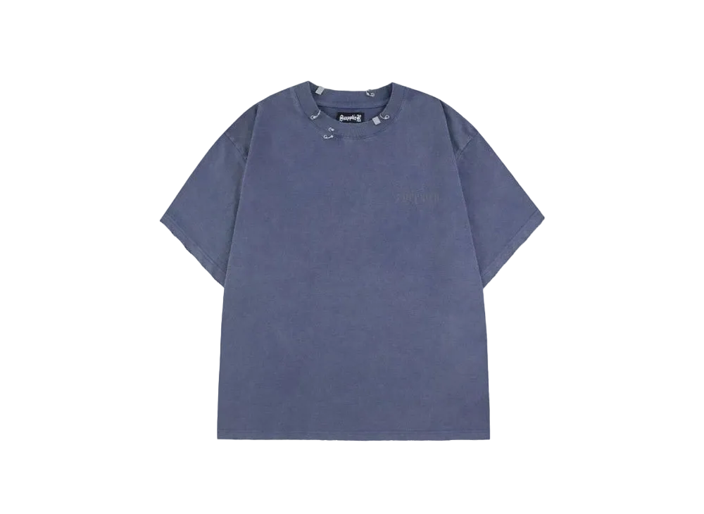 SUPPLIER Vintage Wash Pierced Tee "Blue"