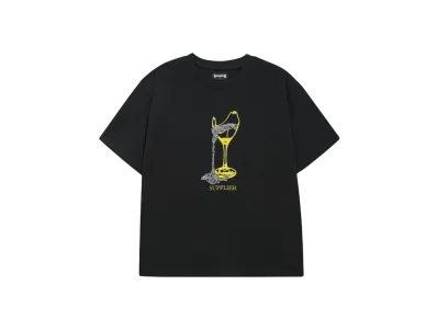 SUPPLIER Rhinestone Glass Tee "Black"