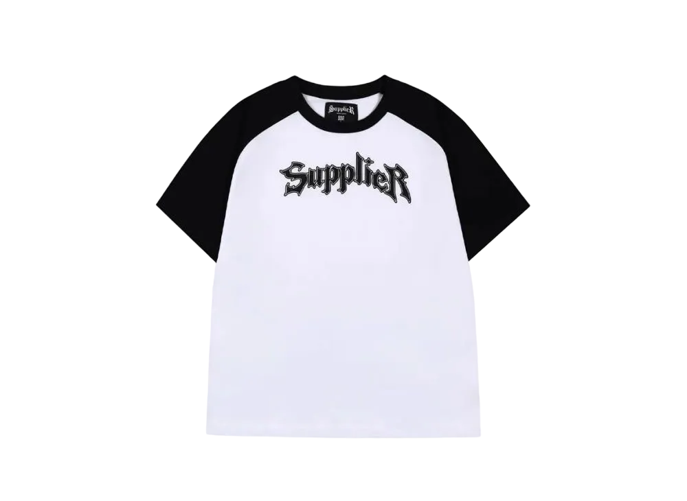 SUPPLIER Iron Logo Raglan Tee "Black"