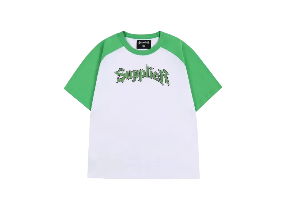 SUPPLIER Iron Logo Raglan Tee "Green"