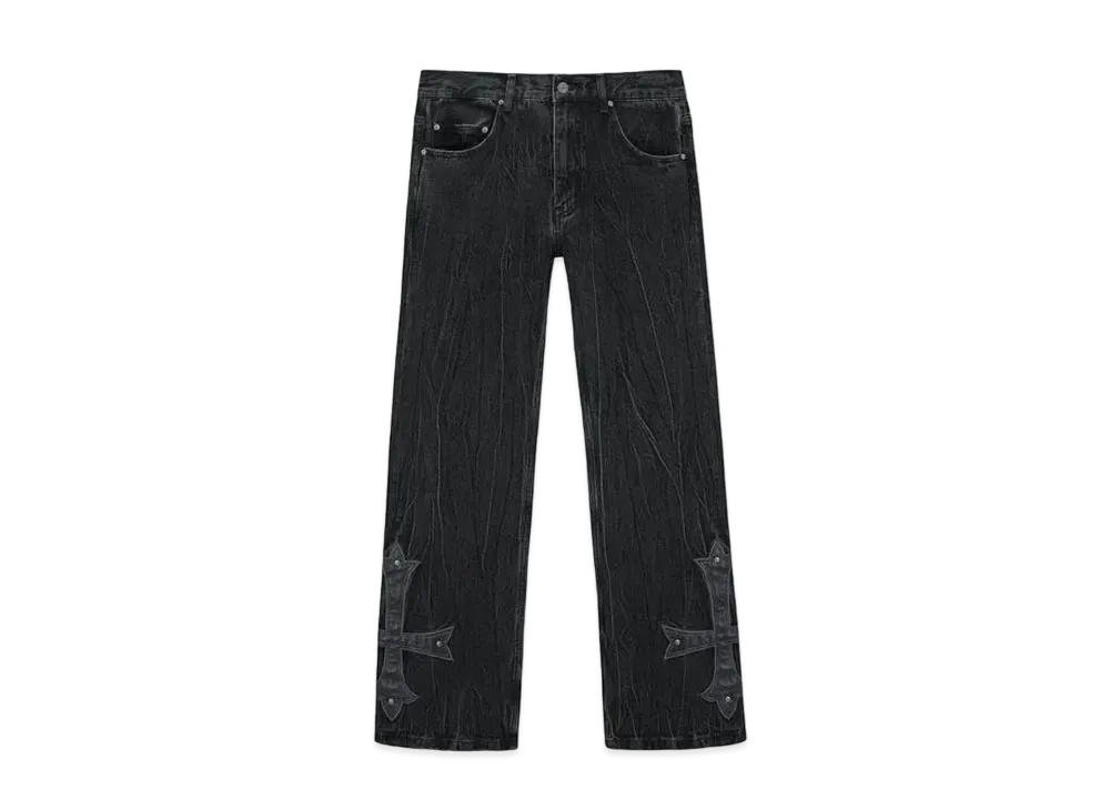 SUPPLIER Studs Cross Denim "Black"