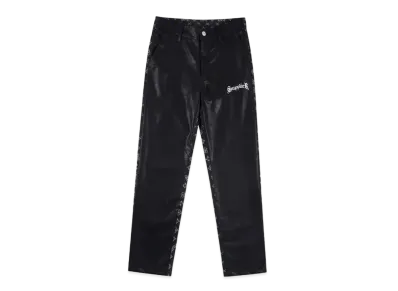 SUPPLIER Monogram Leather Pants "Black"