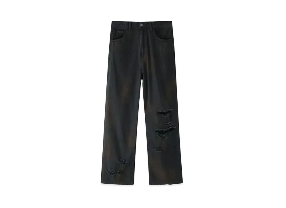 SUPPLIER Distressed Denim Pants "Black"