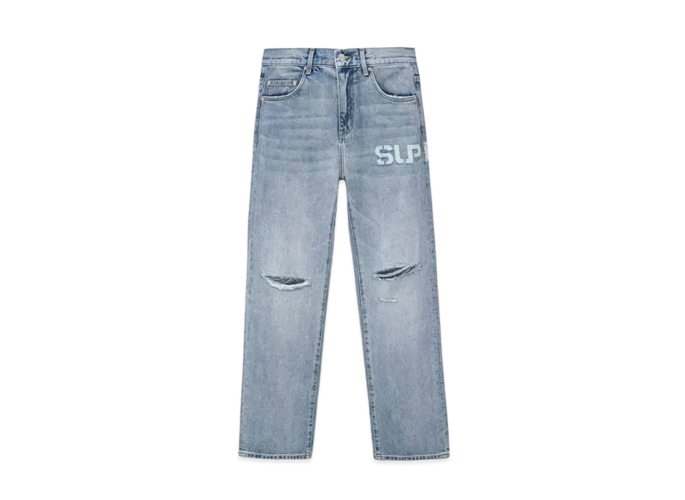 SUPPLIER Logo Denim Pants "Light Blue"