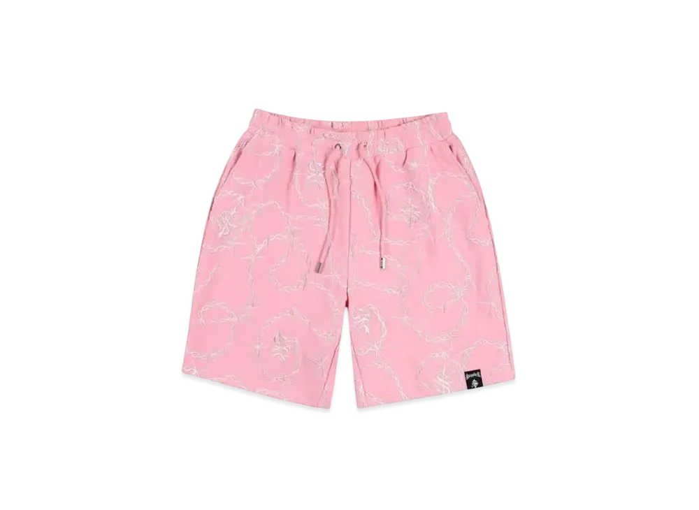 SUPPLIER Cross Chain Embroidery Shorts "Pink"