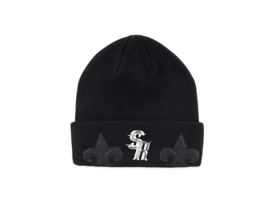 SUPPLIER Fleur Leather Patch Baenie "Black"