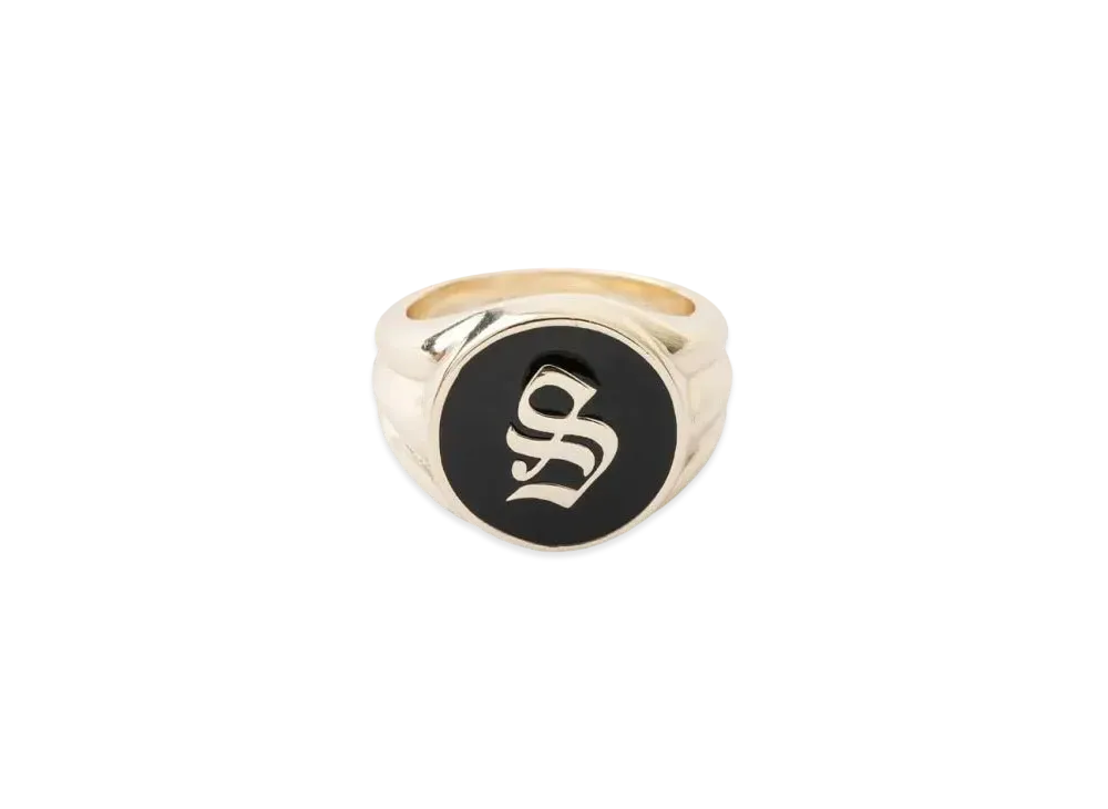 SUPPLIER S Logo Signet Ring "Gold"