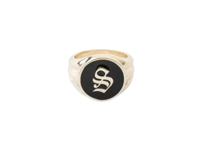 SUPPLIER S Logo Signet Ring "Gold"