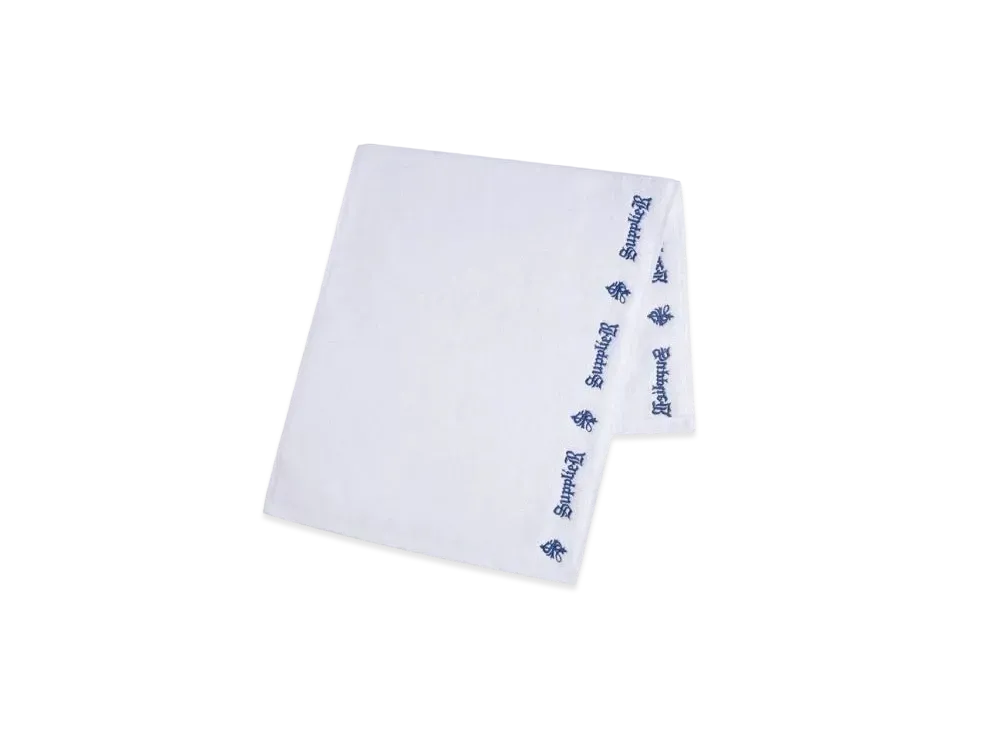 SUPPLIER Embroidered Towel "White"