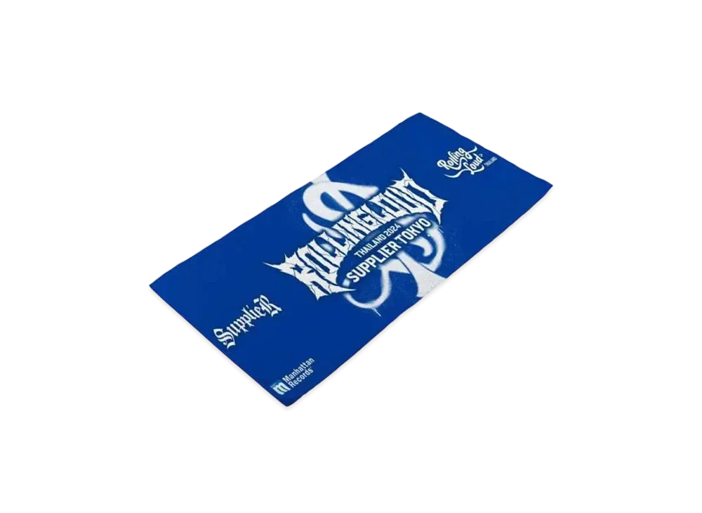 SUPPLIER x Rollong Loud Logo Towel "Blue"