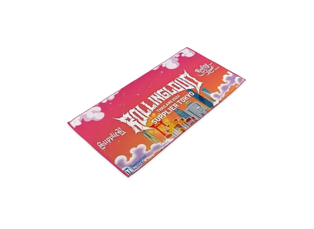 SUPPLIER x Rollong Loud Logo Towel "Red"