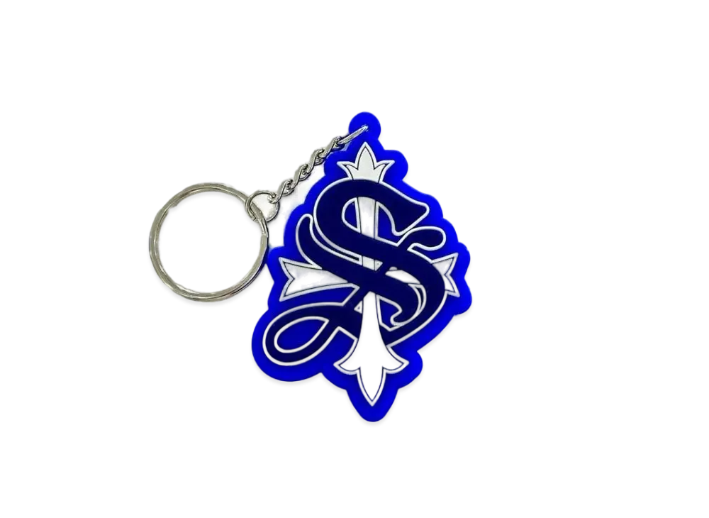 SUPPLIER Cross Rubber Key Holder "Blue"