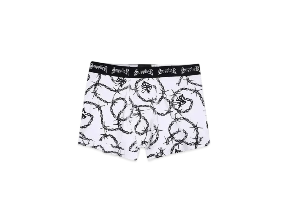 SUPPLIER Chain Cross Boxer Shorts 2Pac "White"