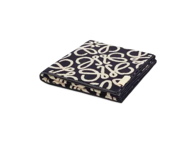 LOEWE Towel "Navy Blue/Beige"