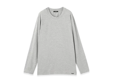 TOM FORD Crewneck L/S Tee "Greymelange"